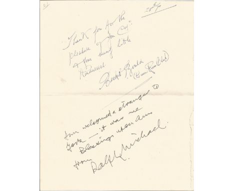 TV Dads Army Collection of 5 Signatories on Autograph Pages inc Bill Pertwee, Ralph Michael, Harold Snode (Director), Colin B