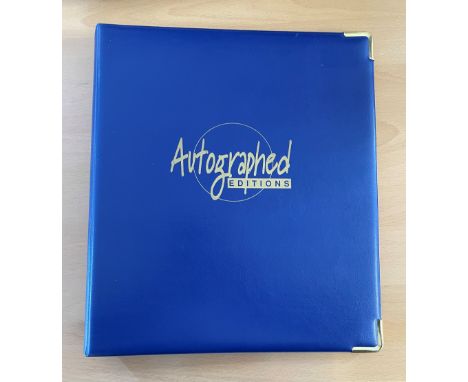 Westminster Autographed Editions Folder Includes 4 First Day Covers Signed By Charlie Dimmock, Clare Francis, Terry Waite And