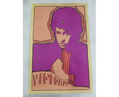 An original Bob Dylan poster titled Visions by Pandora Productions 1967, C.H. Johansen III, 89 x 59cm