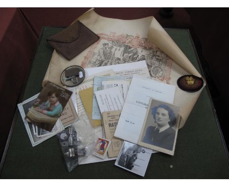 Mixed Lot of Items and Ephemera Relating to The Career and  Family of C/JX654540 Able Seaman I.H Moffat, including an identit