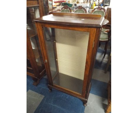 A Walnut Two Shelf Display Cabinet.