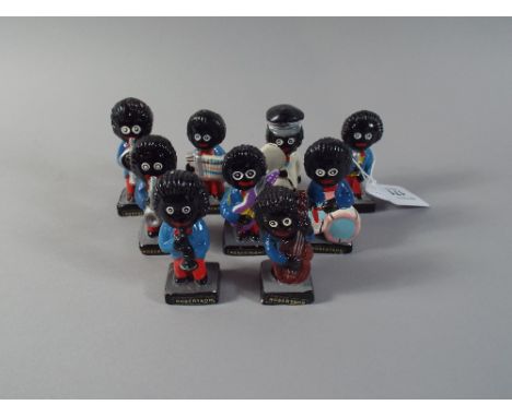 A Set of Nine Robertson Golly Band Figures.