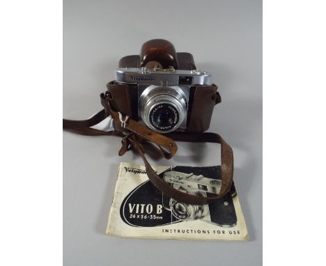 A Vito B Camera by Voigtlander Together with Instruction Booklet. 
