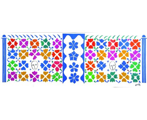 *Henri Matisse (French, 1869-1954)'DECORATION MASQUES', 1954Lithograph from 'The Last Works', printed by Mourlot after Matiss