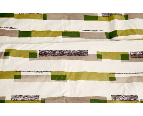 A pair of 'Banderol' curtains,designed by Lucienne Day for Heal's,each 170cm wide145cm high (2)