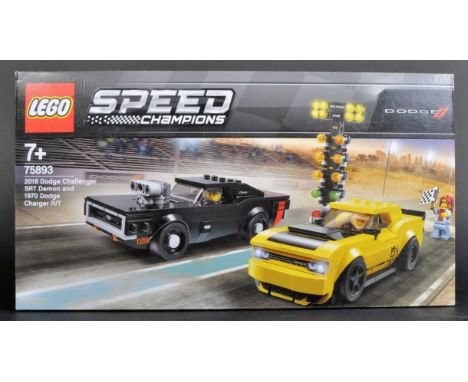 Lego Set - Speed Champions - a factory sealed Lego Speed Champions 2018 Dodge Challenger SRT Demon and 1970 Dodge Charger R/T