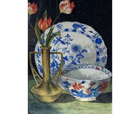 A selection of 20th Century School oils on board and canvas, to include a still life arrangement with mortar and pestle, the 