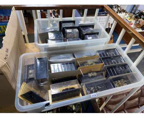 Two boxes of Lucas Films Ltd Star Wars themed models and collectable tanks