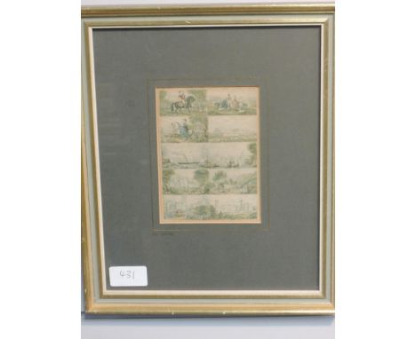 A print, after Le Blond, London aspects, 14 x 10cm, plus frame and glazed
