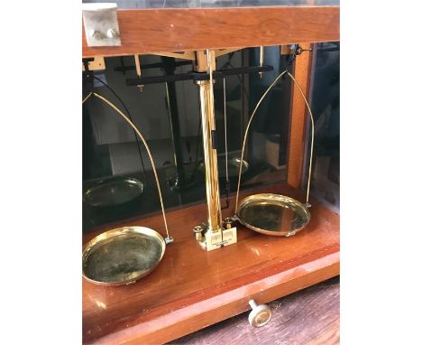 A set of Scientific scales by Phillip Harris Ltd of Birmingham.