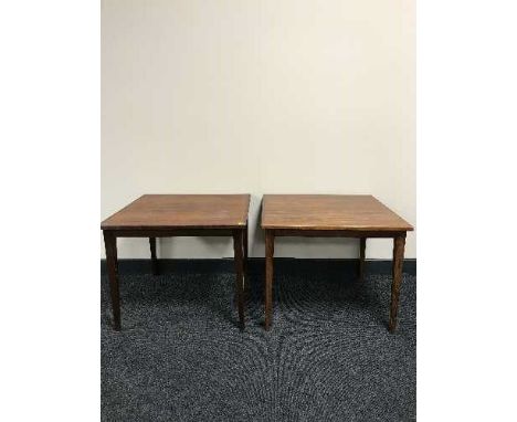 Two Danish rosewood lamp tables 