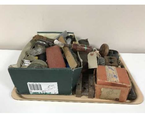 Two trays of horologists equipment and tools 