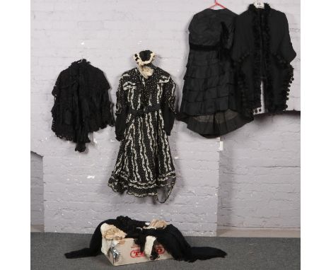 A collection of Ladies vintage clothing.  