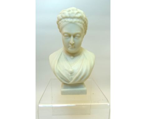 A Goss Bust of Queen Victoria commemorating the 60th year of her reign, 1896/7.  4" (10cms).