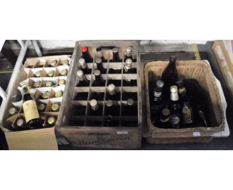A COLLECTION OF VINTAGE BOTTLED BEER, including Eldridge Pope Hardy Ale, 1993, (box full) Coronation brew 1977 and a Vintage 