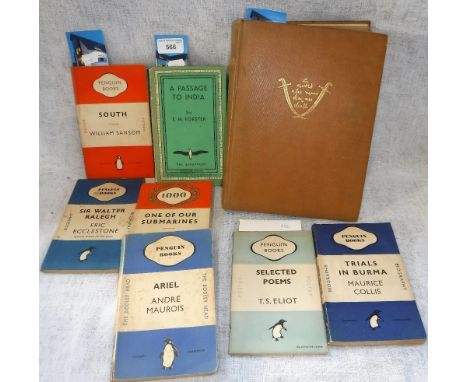 T E LAWRENCE: 'Seven Pillars of Wisdom', fourth impression, 1935 with various vintage Penguin and other books