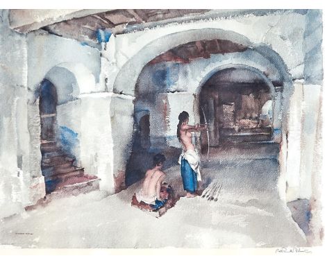 Sir William Russell Flint RA, PRWS, RSW (1880-1969) - The Unseen Target, lithograph, signed by the artist in pencil, publishe