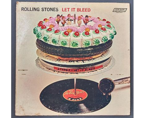 Vintage vinyl record. The Rolling Stones, Let it Bleed, demonstration copy, NPS4  