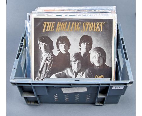 Vintage vinyl records. The Rolling Stones, nineteen various LPs, later records and re-issues  