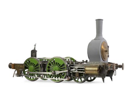 A 7inch gauge live steam model of a locomotive of recent manufacture, constructed from copper, sheet metal and brass, complet