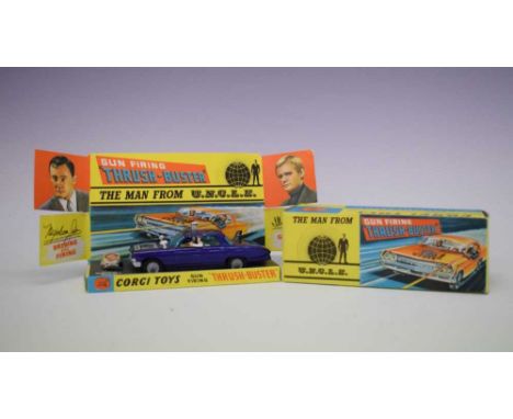 Corgi - The Man From U.N.C.L.E. 497 Gun Firing 'Thrush-Buster, boxedCondition report: Waverly ring present, Some creases pres