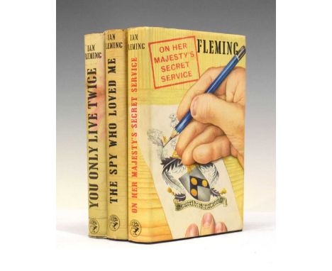 Books - Fleming, Ian (1908 - 1964) - Three hardback first editions comprising; You Only Live Twice, 1964, The Spy Who Loved M
