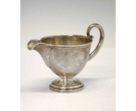 20th Century David Andersen 830 standard silver cream jug with loop handle, model number 556, stamped David Andersen Christia