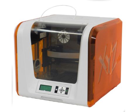 An XYZ daVinci Junior 1.0 3D printer, serial number 3F1J0-PEU4-TH-55K-0233.