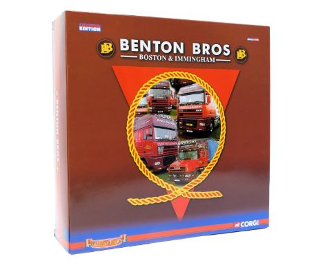 Corgi Hauliers of Renown 1:50 scale diecast limited edition Benton Bros of Boston and Immingham, including three tractor unit