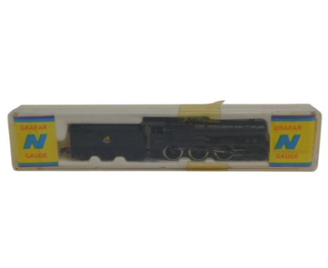 A Graham Farish N gauge Hall Class locomotive Burton Agnes Hall, 4-6-0, 6998, BR black livery, boxed.