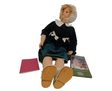 A WPM porcelain doll Calisa designed by Vera Schultz, 65cm.