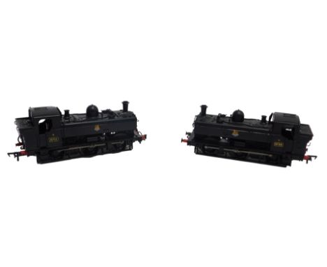 A Bachmann Branchline OO gauge Class 8750 pannier tank locomotive, DCC sound fitted, 0-6-0, 3711, BR black livery, and a Clas