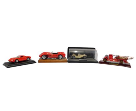 A Burago Ferrari 250 Testarossa (1957), scale 1-18, together with a Burago Ferrari 250 Le Mans (1965), a Franklin Mint Precis