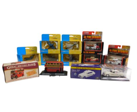 Corgi and other diecast, including Corgi Toys CS90565 Mosquito Guy Gibson, CS90566 Lancaster RAF 617 Squadron, CS90570 Harrie