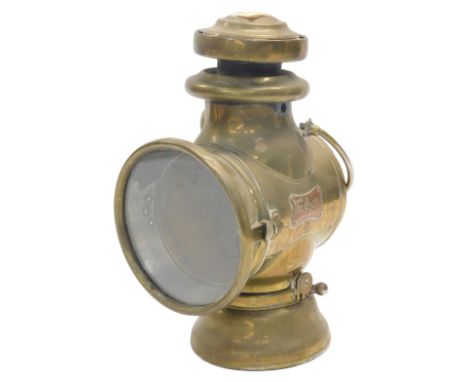 A Lucas King of the Road oil powered lamp, 33cm high. 