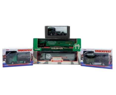 Corgi and Mercedes Benz diecast, including Corgi Truck Fest CC13223 DAF XF super space cab EA Gill and Sons, CC13232 DAF XS s