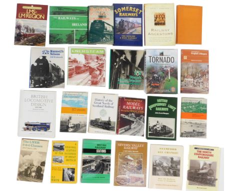 Railway related books, including British Locomotive Design 1825-1960 by Graham Glober, Model Railways by Henry Grenley revise