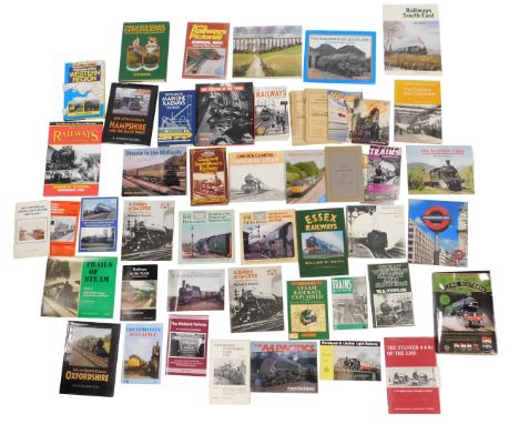 Railway related books, including The Shelter of the Tubes Tube Sheltering in Wartime London by John Greg, 150 Years of Mainli