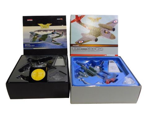 Corgi The Aviation Archive 1:72 scale diecast aircraft, comprising AA37302 DH Vampire FB9 number 28 Squadron RAF Far East Air