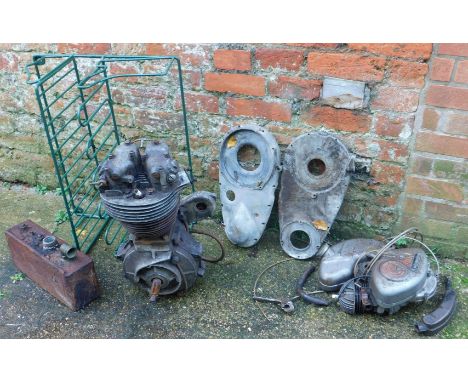 A Cycle Master engine parts, to include with an Ariel engine, further parts, etc. (a quantity) 