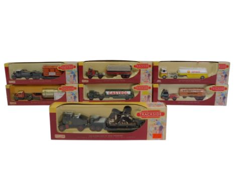 Lledo Trackside railway scale boxed diecast, including DGG111001 Sentinel ballast box with drawbar, low loader and propeller 