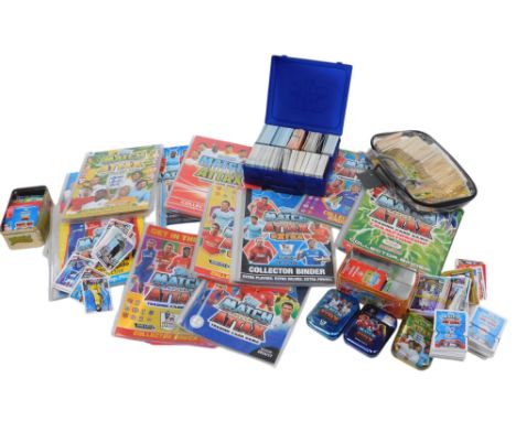 Various Topps Trading Card Game playing cards, in folders, and plastic carrying cases, together with further toys to include 