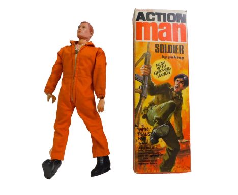 A Palitoy Action Man solider, boxed.