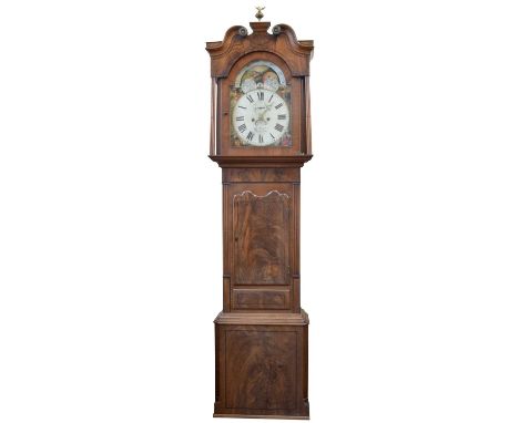 Samuel Humphreys, Tarporley George III Longcase Clock Mid-19th century, 8-day movement striking on a single bell with false p