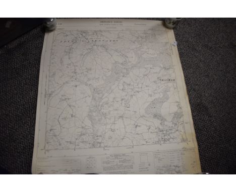 A group of ordnance survey maps, to include Upton St. Leonards, St Anne, Swindon ect