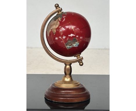 Semi precious stone globe 