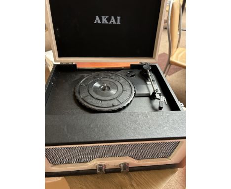 Modern retro style record player