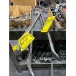 (4) CROW BARS, TAPE MEASURES, ALLEN SOCKETS, HAMMER, & AIR NOZZLE