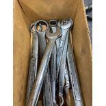 BOX OF COMBINATION WRENCHES