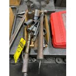 BOX OF SOCKETS, RATCHETS, & HAMMERS